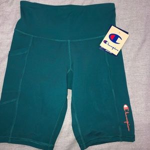 NWT teal champion biker shorts